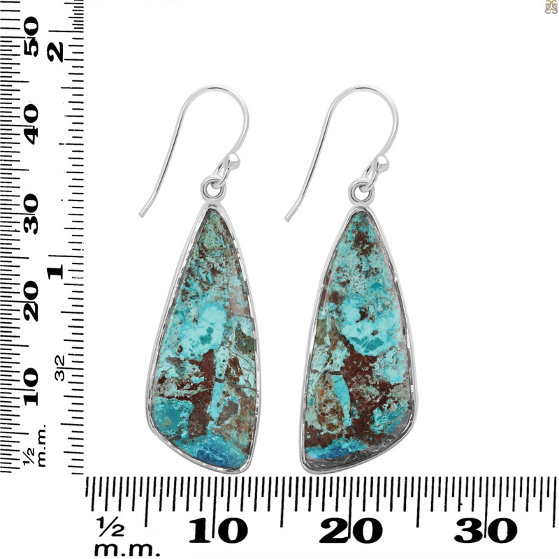 Shattuckite Earring-E STK-3-56