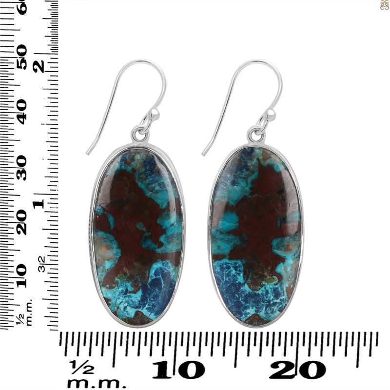 Shattuckite Earring-E STK-3-71