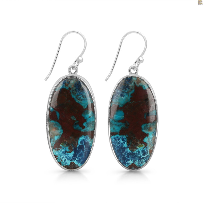 Shattuckite Earring-E STK-3-71