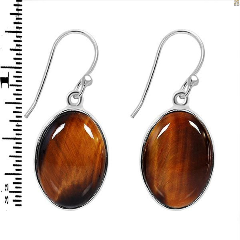 Tiger Eye Earring-E TGE-3-40