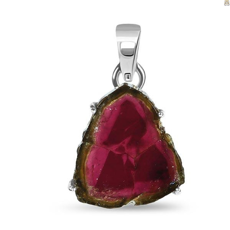 Tourmaline Slice Pendant-SP TRM-1-125
