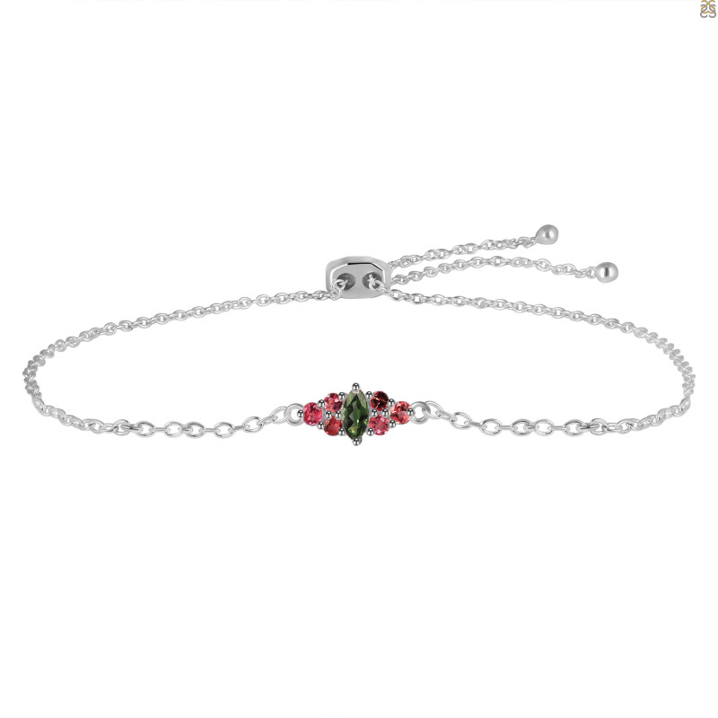 Tourmaline Bracelet With Adjustable Camera Lock TRM-RDB-142.