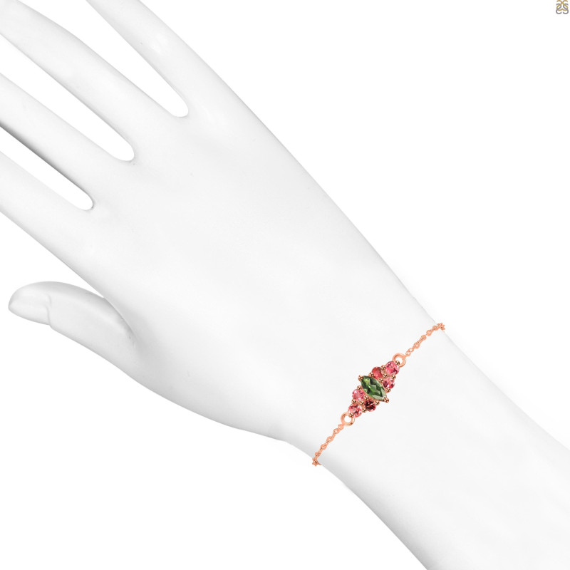 Tourmaline Bracelet With Adjustable Camera Lock TRM-RDB-142.