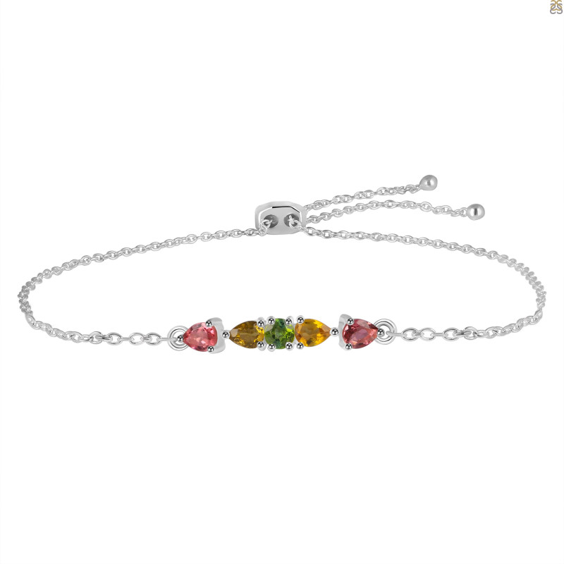 Tourmaline Bracelet With Adjustable Camera Lock TRM-RDB-150.