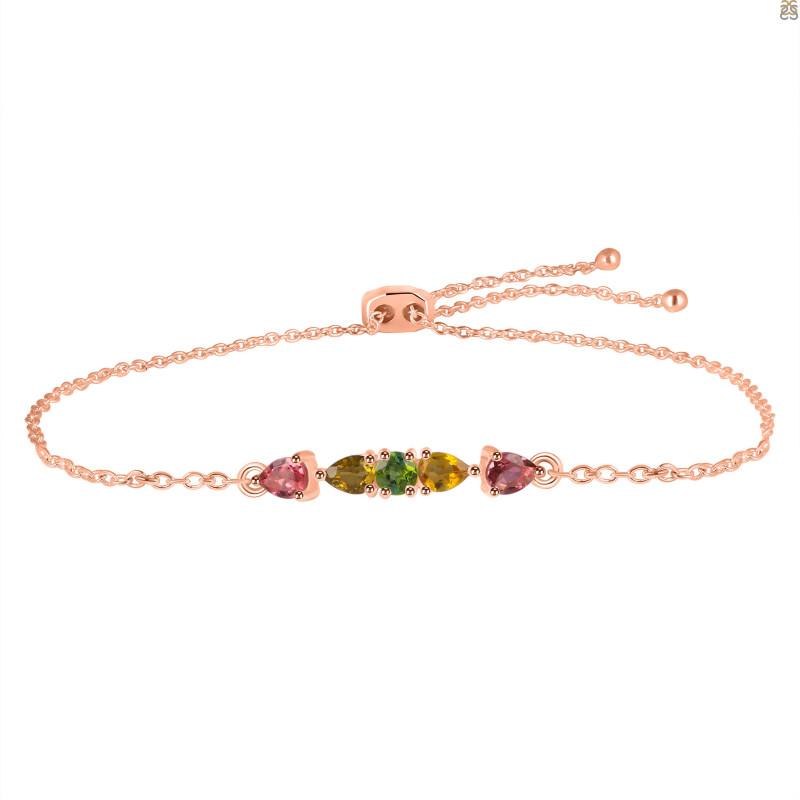 Tourmaline Bracelet With Adjustable Camera Lock TRM-RDB-150.