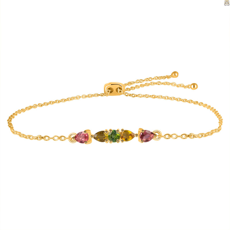 Tourmaline Bracelet With Adjustable Camera Lock TRM-RDB-150.