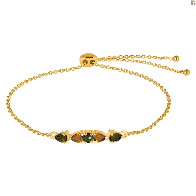 Tourmaline Bracelet With Adjustable Camera Lock TRM-RDB-150.