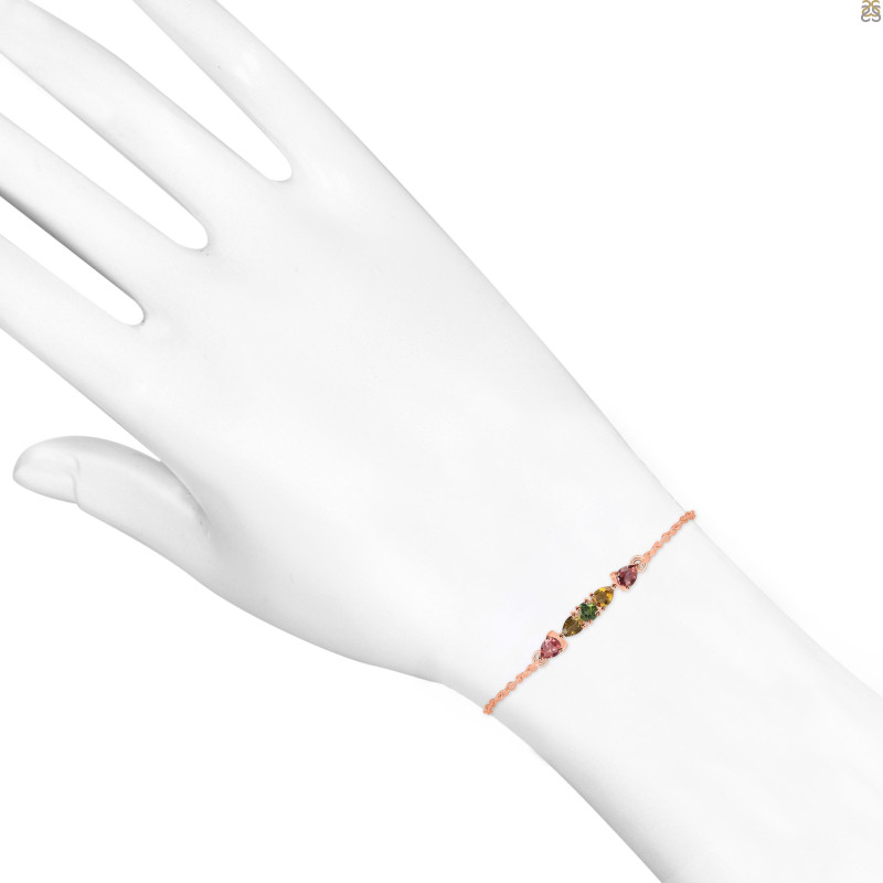 Tourmaline Bracelet With Adjustable Camera Lock TRM-RDB-150.