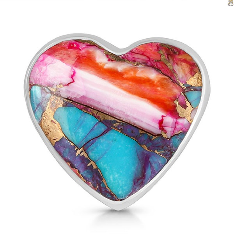 Spiny Oyster Turquoise Ring-R TRO-2-213
