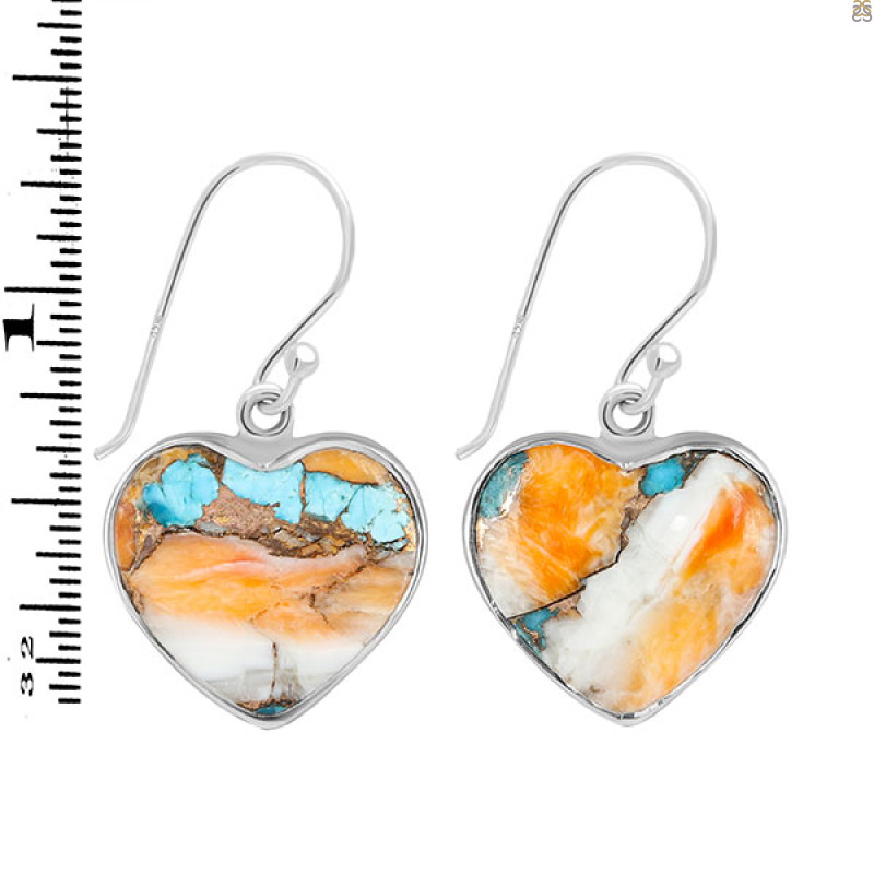 Spiny Oyster Turquoise Earring-E TRO-3-20