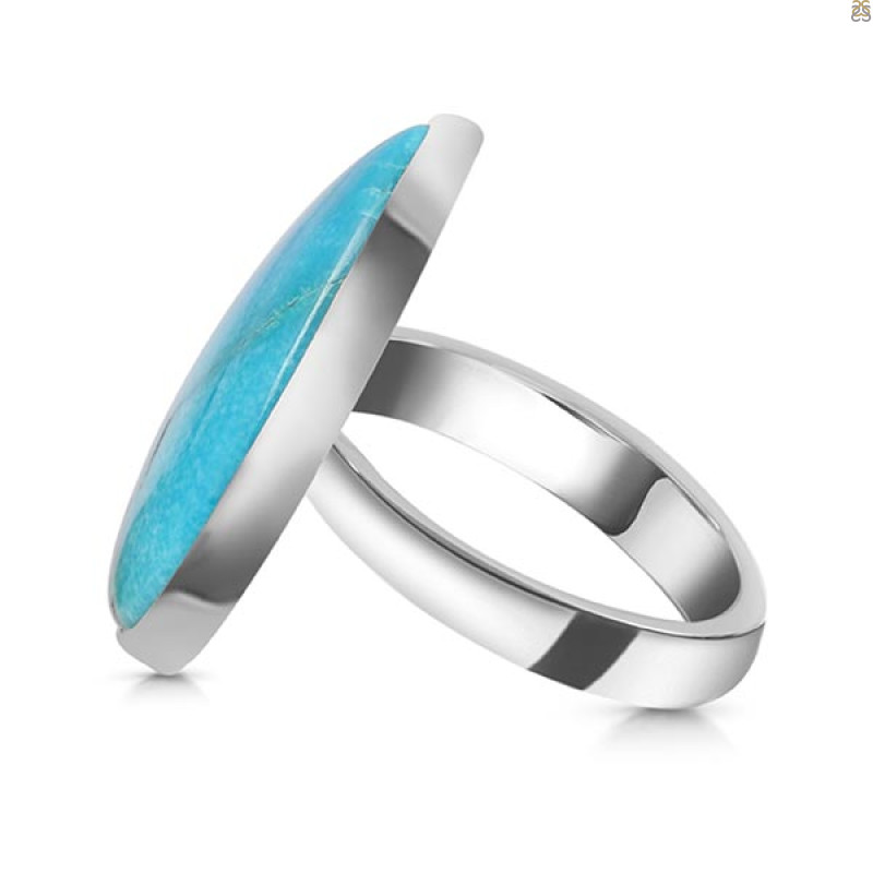 Turquoise Adjustable Ring-ADJ-R TRQ-2-269