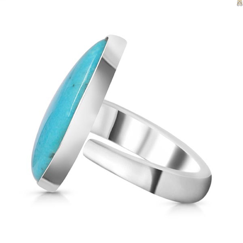 Turquoise Adjustable Ring-ADJ-R TRQ-2-273