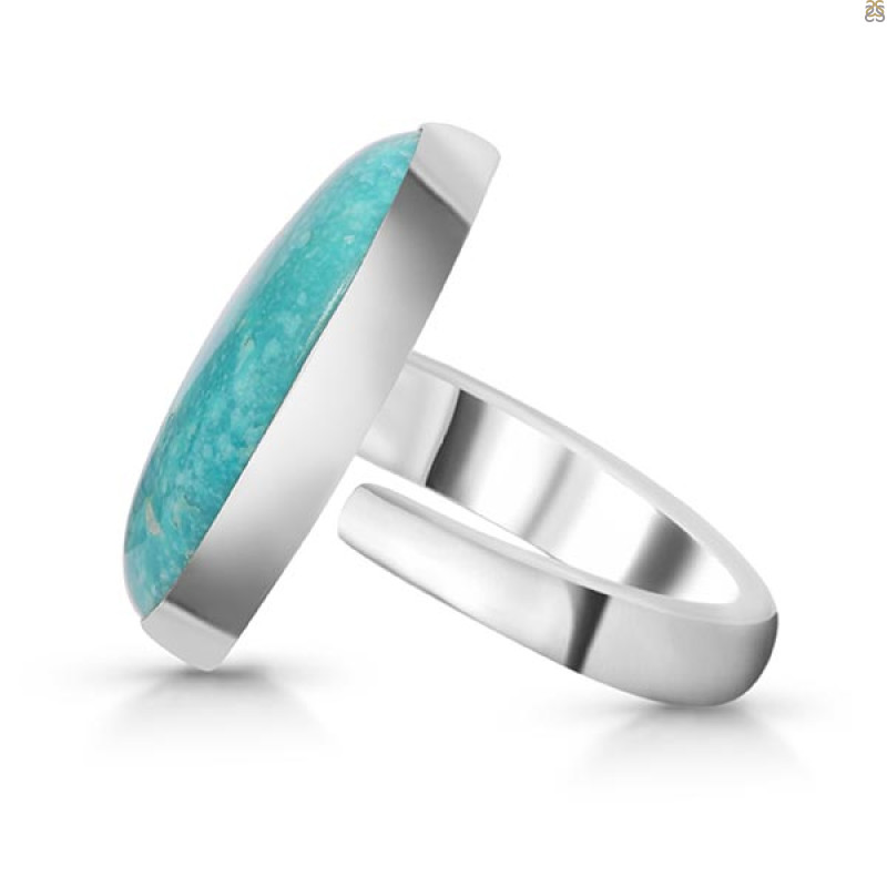 Turquoise Adjustable Ring-ADJ-R TRQ-2-281