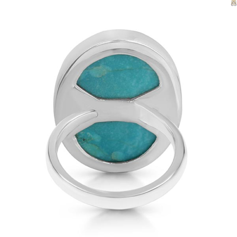 Turquoise Adjustable Ring-ADJ-R TRQ-2-281
