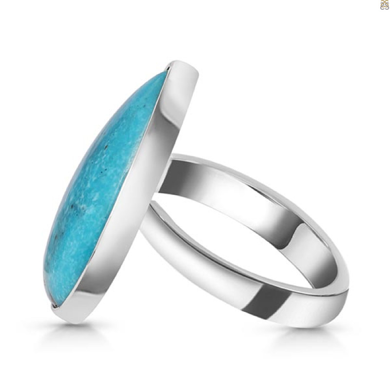 Turquoise Adjustable Ring-ADJ-R TRQ-2-285