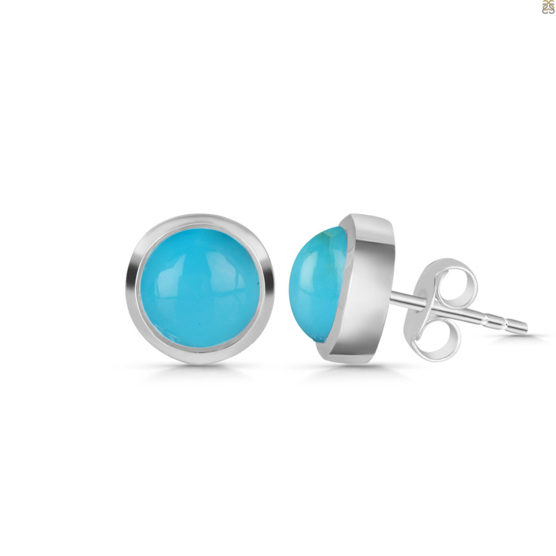 Turquoise Stud Earring TRQ-RDE-1073.