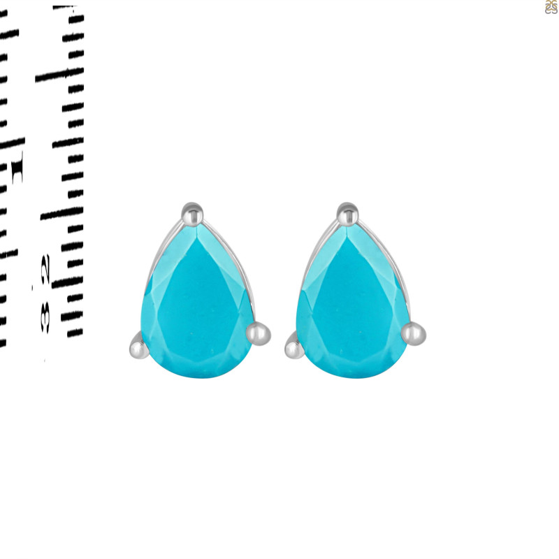 Turquoise Stud Earring TRQ-RDE-1368.