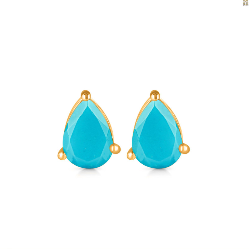 Turquoise Stud Earring TRQ-RDE-1368.
