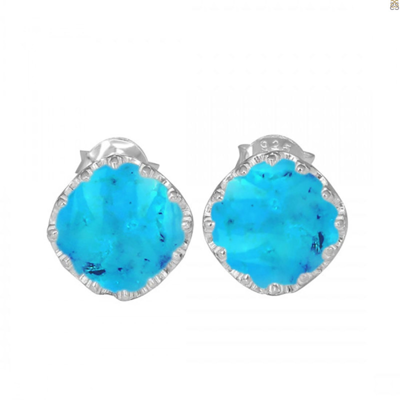 Turquoise Stud Earring TRQ-RDE-839.