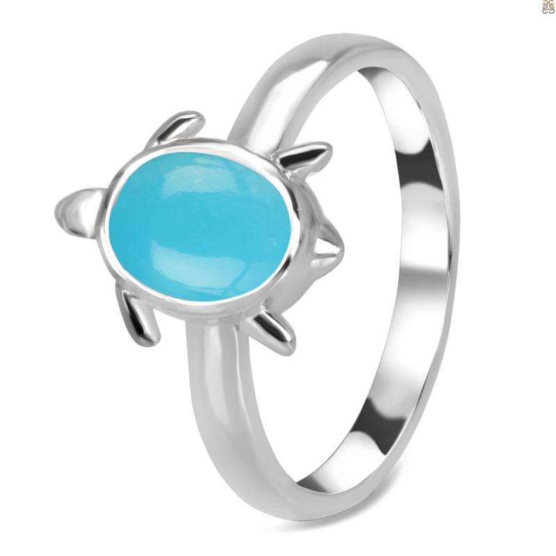 Turquoise Turtle Ring TRQ-RDR-78.