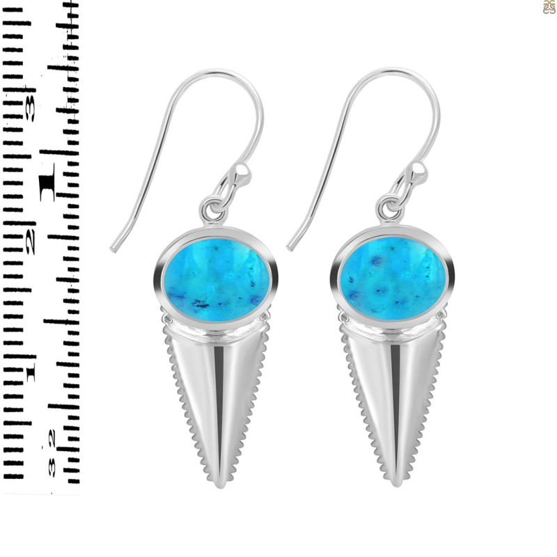 Turquoise Shell Earring TRQ-RUE-8.