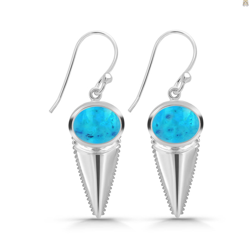 Turquoise Shell Earring TRQ-RUE-8.