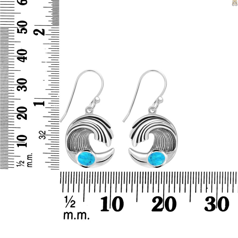 Turquoise Waves Earring TRQ-RUE-23.