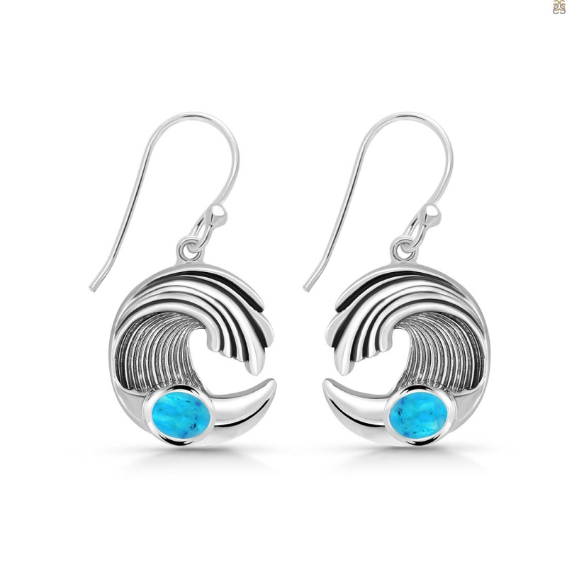 Turquoise Waves Earring TRQ-RUE-23.