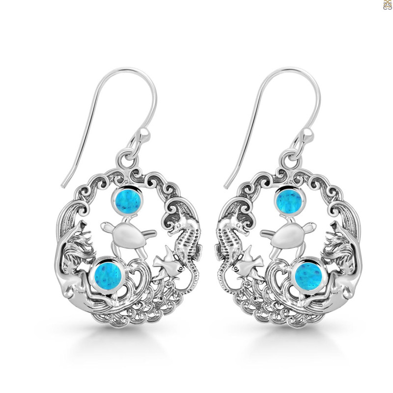 Turquoise Sea Life Earring TRQ-RUE-29.