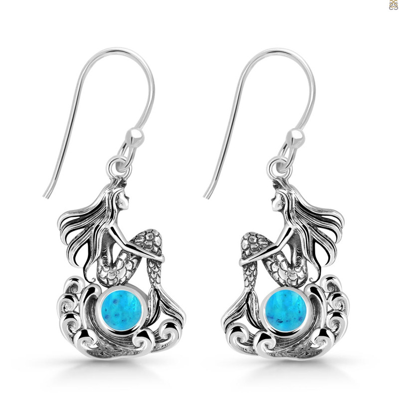 Turquoise Mermaid Earring TRQ-RUE-36.