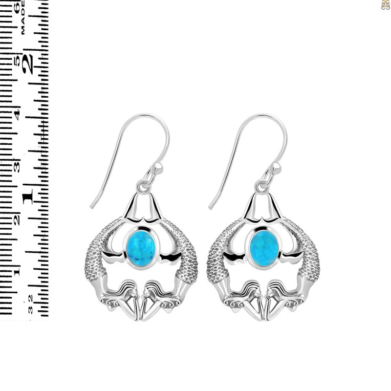 Turquoise Mermaid Earring TRQ-RUE-38.