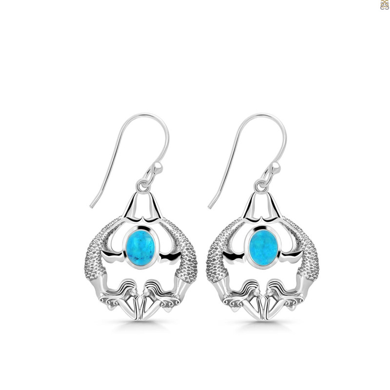 Turquoise Mermaid Earring TRQ-RUE-38.