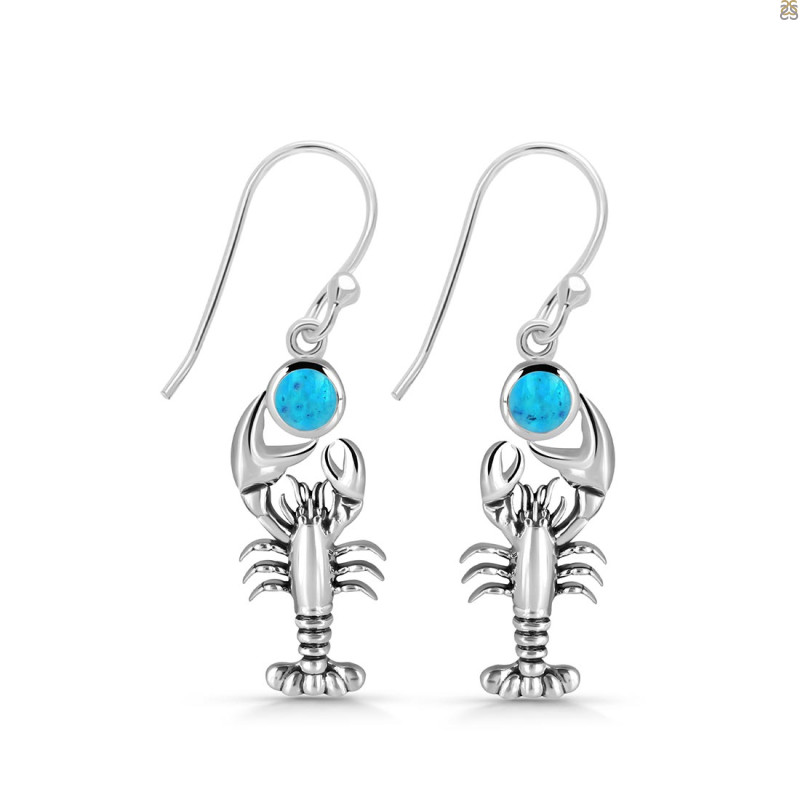 Turquoise Lobster Earring TRQ-RUE-45.