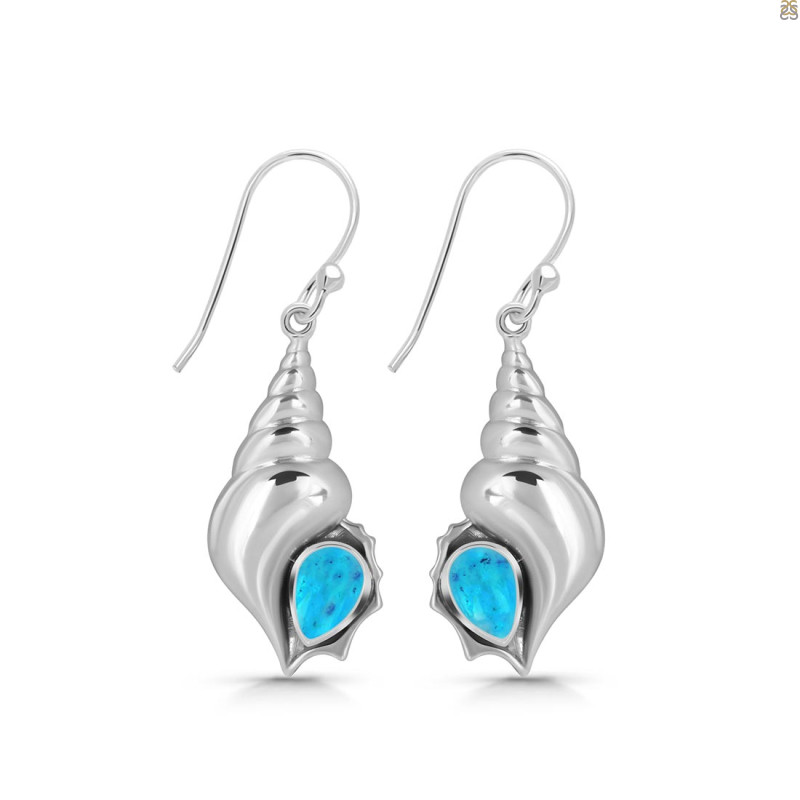 Turquoise Shell Earring TRQ-RUE-49.