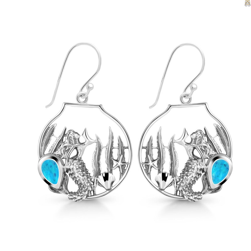 Turquoise Sea Life Earring TRQ-RUE-54.