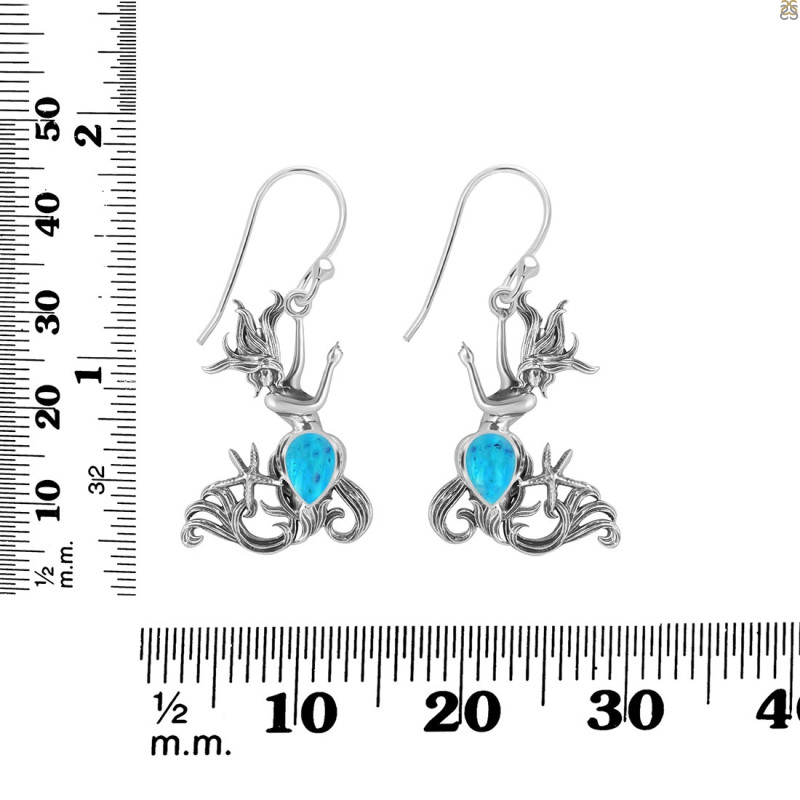 Turquoise Mermaid Earring TRQ-RUE-61.