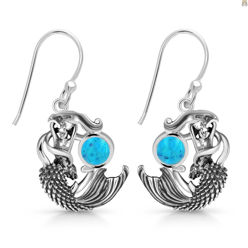 Turquoise Mermaid Earring TRQ-RUE-63.