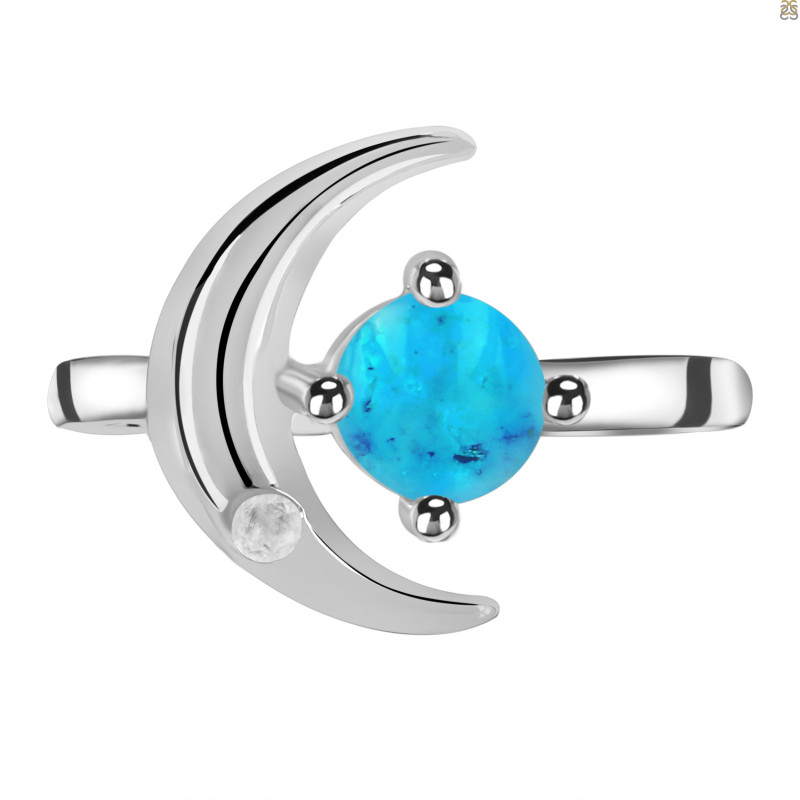 Turquoise & Moonstone Ring TRQ-RDR-190.