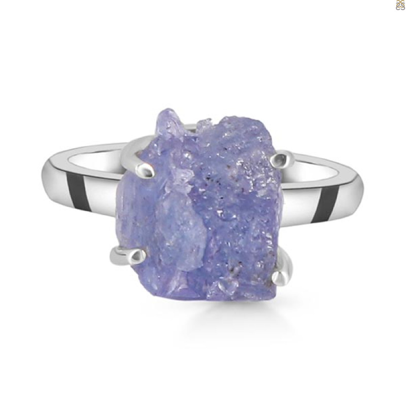 Tanzanite Rough Ring-R-Size-8 TZN-2-4