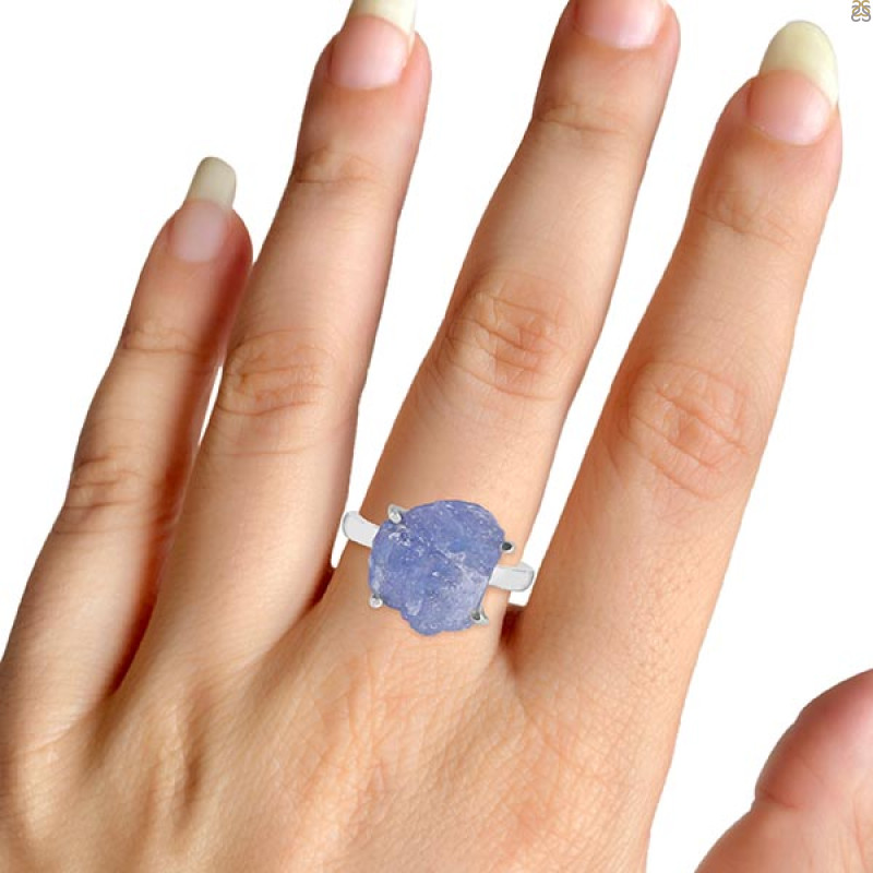 Tanzanite Rough Ring-R-Size-7 TZN-2-40