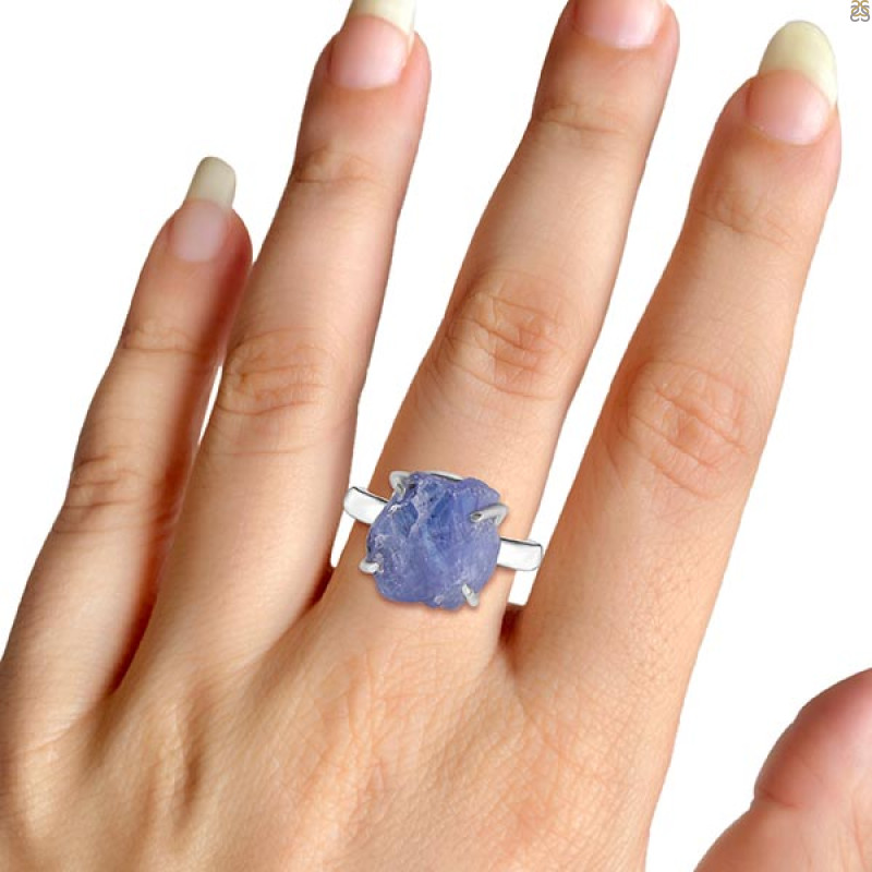 Tanzanite Rough Ring-R-Size-8 TZN-2-96