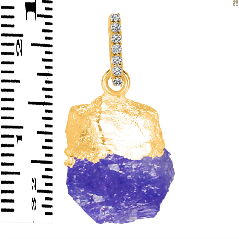Tanzanite Raw Crystal Pendant TZN-RCYP-2