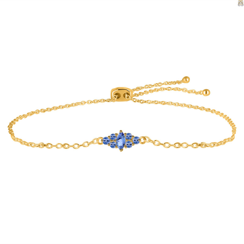 Tanzanite Bracelet With Adjustable Camera Lock TZN-RDB-142.