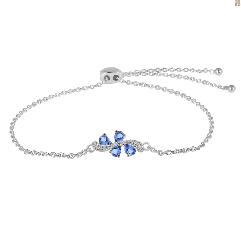 Tanzanite Bracelet With Adjustable Camera Lock TZN-RDB-148.