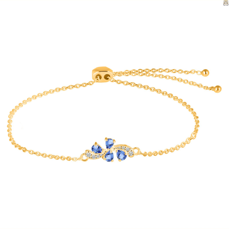 Tanzanite Bracelet With Adjustable Camera Lock TZN-RDB-148.