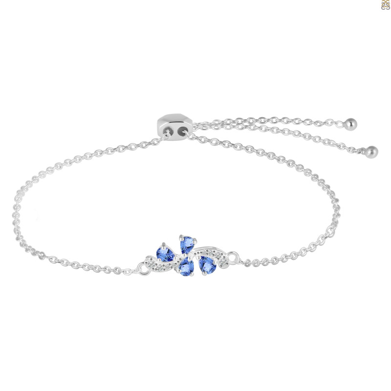 Tanzanite Bracelet With Adjustable Camera Lock TZN-RDB-148.