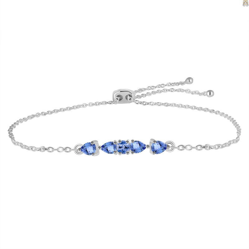 Tanzanite Bracelet With Adjustable Camera Lock TZN-RDB-150.