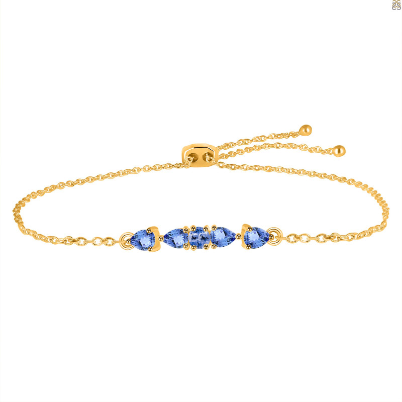 Tanzanite Bracelet With Adjustable Camera Lock TZN-RDB-150.