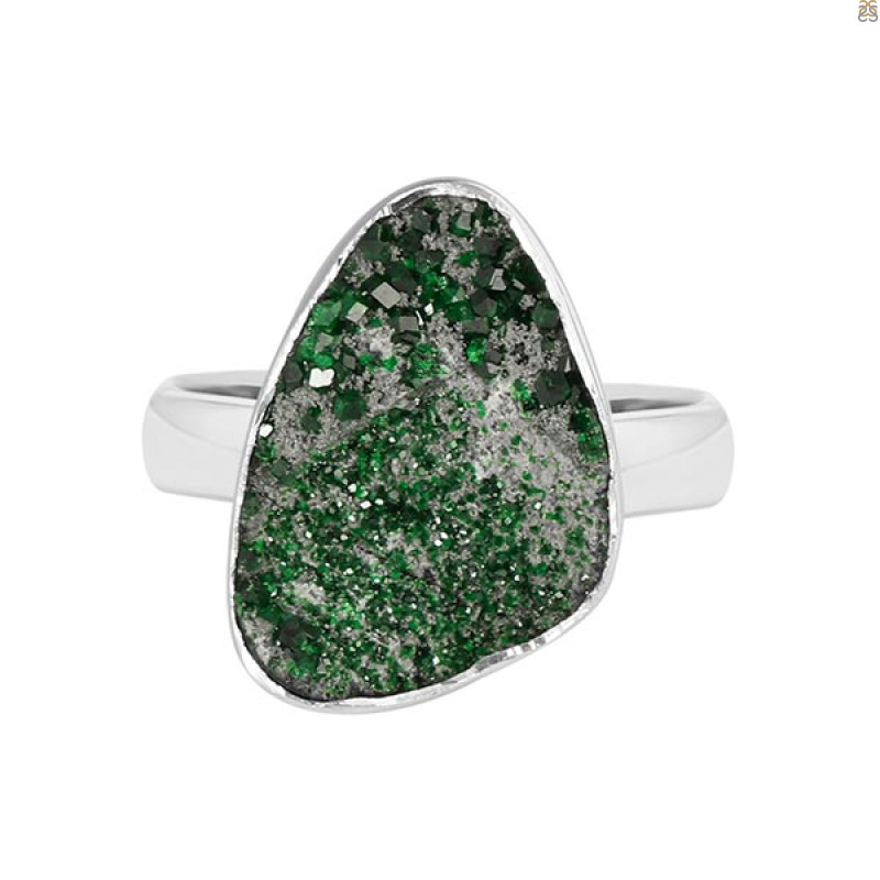 Uvarovite Ring-R-Size-8 UVR-2-124