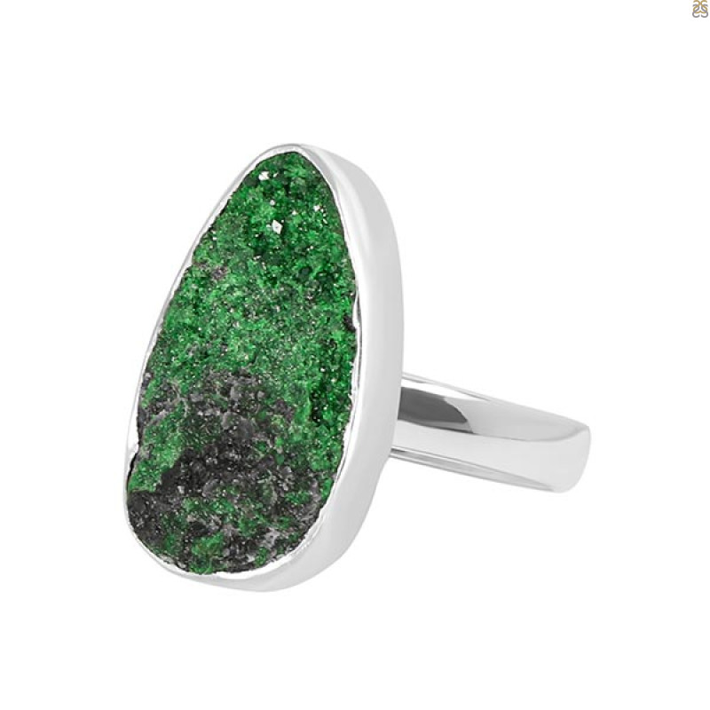Uvarovite Ring-R-Size-8 UVR-2-156
